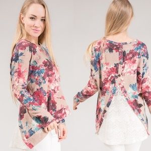 Floral Knit Blouse